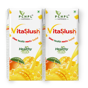 VitaSlush Mango Healthy Drink - 200ml | Ayurvedic Immunity Booster Juice (Pack of 2)