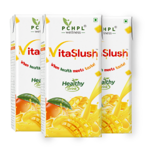 VitaSlush Mango Healthy Drink - 200ml | Ayurvedic Immunity Booster Juice (Pack of 3)